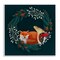 Stupell Industries Sleepy Fox in Botanical Wreath Wall Plaque, design by Metka Hiti